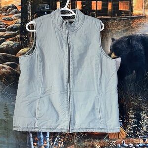 Lee Light Gray Sleeveless Jacket